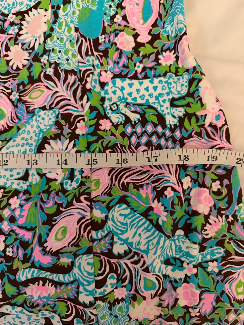 NWT LILLY PULITZER MELA ACTIVE DRESS SIZE L UPF 50+ MULTI CROSSGRAIN ROYAL ZOO - Picture 15 of 15